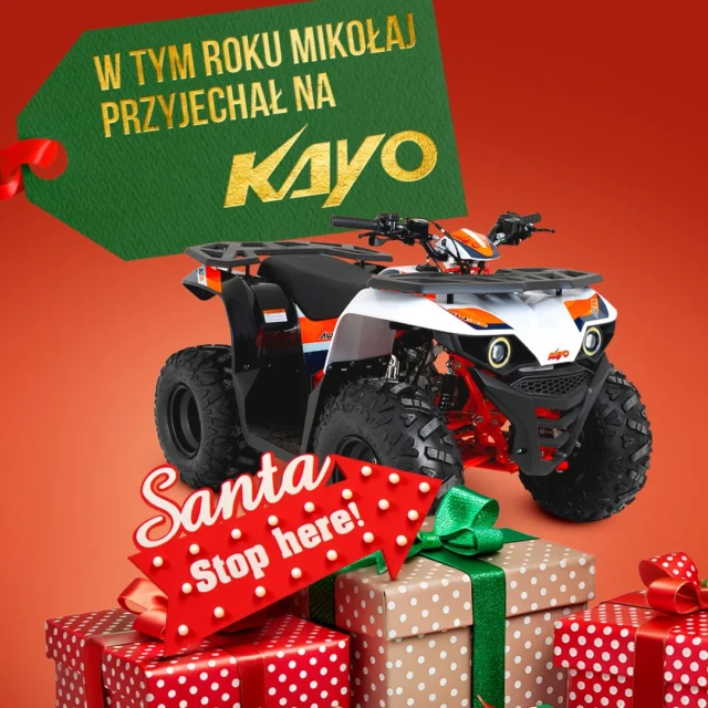 🧐 Zastanawiasz się, jakiego quada wybrać dla starszego dziecka? Model sportowy czy rekreacyjny? 125-ki KAYO dają różne możliwości, by zacząć off-roadową przygodę. 

ℹ️ https://www.youtube.com/watch?v=Qf2EGxSiYBI

P.S. Zamów teraz, z dostawą przed Świętami już teraz! 📞📦

#KAYO #AU125 #Quad #PrezentDlaDziecka
